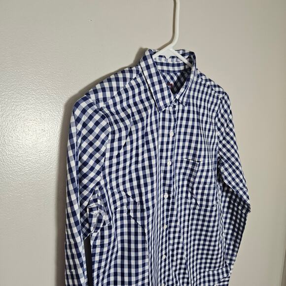 New Untuckit Belleza Plaid Button Down Cotton Long Sleeve Shirt Sz 2 - Picture 3 of 12